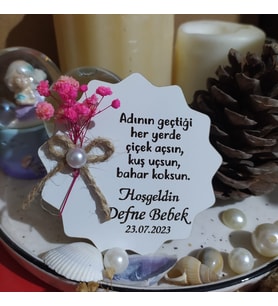 İsme Özel Hediyelik Bebek Magneti