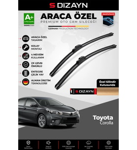 Toyota Corolla Ön Cam Silecek Seti 2012-2018 Premium Araca Özel 65-35 Cm A+ Kalite