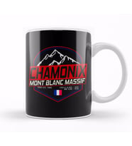 Retro Ski Chamonix Mont Blanc France Skiing and Mountain Biking Paradise 01 Kupa Bardak Porselen
