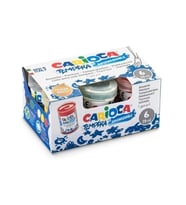 Carioca Tempera Yıkanabilir Sulu - parmak Boyası 6 Renk x 25 ml.