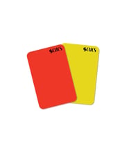 Scucs 1380 Hakem Kartı Takım Sarı-Kırmızı