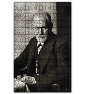 Cakapuzzle Psikanalizin Mucidi Sigmund Freud Puzzle Yapboz MDF (Ahşap) (120 Parça)