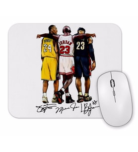 Lebron James Kobe Bryant Michael Jordan Mouse Pad