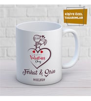 Kişiye Özel İsim Yazılabilir Sevgi Temalı Kupa Bardak