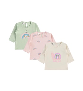 Civil Baby Unicorn Baskılı 3'lü Set 6-18 Ay Sweatshirt - Standart