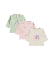 Civil Baby Unicorn Baskılı 3'lü Set 6-18 Ay Sweatshirt - Standart
