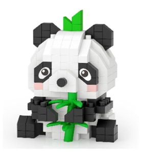 Loz Blok Oyuncak Panda 170 Parça Mini Poşet Lz-8633