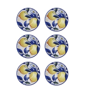 The Mia Odore Di Limone Çay Tabağı 6lı Set 13 cm ODL0014 (Çok Renkli)