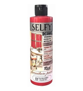 Rich Selfy Decor Vernikli Boya 240 cc 826 İTALYAN KIRMIZI 