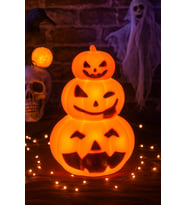 Hallowen cadılar Bayramı Balkabağı 3 katlı ışıklı