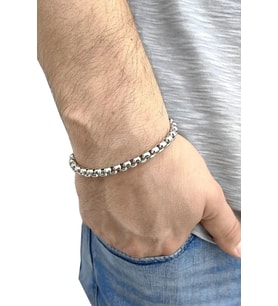 Arnavut Bileklik 2,5 Mm. 21 Cm. Gümüş Bileklik