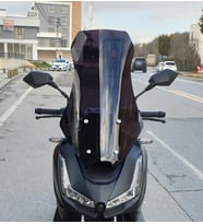 MOTOCAM Skyjet Rivero 125 Ön Cam 2024-2026 Model 68cm Siyah Renkli 4mm ORTA BOYLU