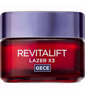 L'Oreal Paris Yaşlanma Karşıtı Gece Kremi - Dermo Expertise Revitalift Laser X3 50 ml