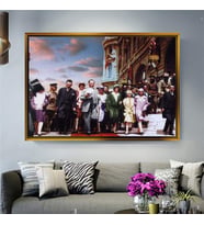 Altın Çerçeveli dekoratif tablo a1905 (Gold)