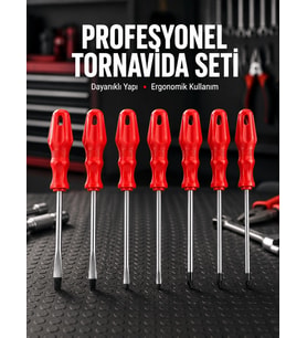 Profesyonel Ve Günlük Kullanıma Uygun 7li Tornavida Seti