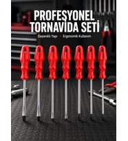 Profesyonel Ve Günlük Kullanıma Uygun 7li Tornavida Seti