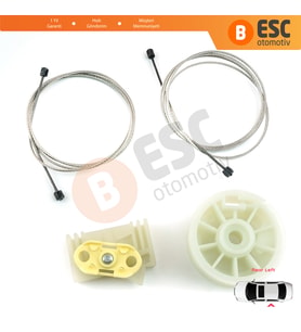 Opel Meriva MK1 A 2003-2010 93362663 İçin Arka Sol Kapı Cam Kriko Tamir Seti
