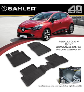 Renault Clio 4 Havuzlu Paspas 4,5D Sahler 2013-2019 Arası