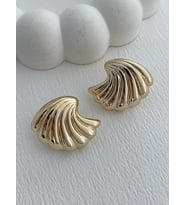 Özel Seri Melek Kanadı Tasarım Gold Küpe