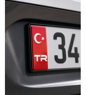 2 Adet TR Plaka Pleksi Sticker