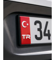2 Adet TR Plaka Pleksi Sticker