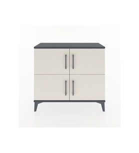Arges Şifonyer 3 Raflı 4 Kapaklı 88x30x80 Antrasit-Aytaşı