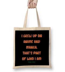 ANIME Quotes - Style Lover Quotes Sayings Words gift Bez Çanta Uzun Saplı