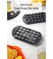 Büyük Antrasit Piramit Buz Kalıbı (13*24*2 cm)