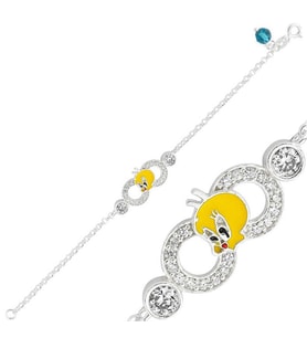 TWEETY ÇOCUK 925 AYAR GÜMÜŞ BİLEKLİK