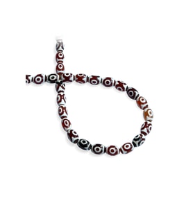 Tibet Akik Doğal Taş Parlak Kırmızı Silindir Kesim 8x12mm Dizi