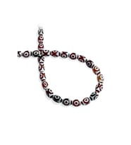 Tibet Akik Doğal Taş Parlak Kırmızı Silindir Kesim 8x12mm Dizi