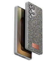 Onegif Samsung Galaxy S25 Ultra Bright Simli Kapak - Gümüş