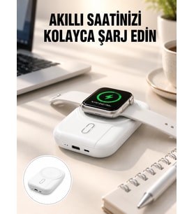 Kablosuz Ve Kablolu Şarj Destekli 10000 Mah Taşınabilir Powerbank Yeni Nesil