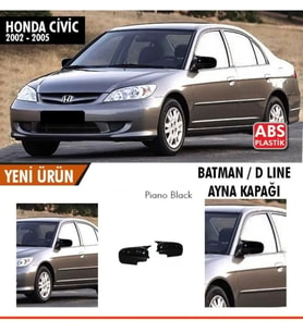 Honda Civic Uyumlu Batman Ayna Kapağı 2002-2005 Model Arası