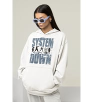 System Of A Down Baskılı Unisex Oversize Tasarım Hoodie
