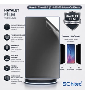 SChitec Garmin Tread® 2 (010-02972-00) Uyumlu Ön Yüzey Hayalet Privacy Hidrojel Ekran Koruyucu