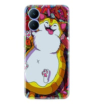 Vivo Y17S Kılıf Silikon Desen Özel Seri Tombul Kedi 1739
