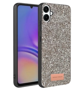 Northcity Onegif Samsung Galaxy A07 4G Uyumlu Bright Simli Kapak - Gümüş
