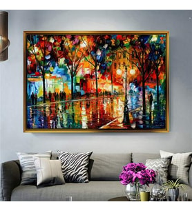 Altın Çerçeveli dekoratif tablo l472 (Gold)