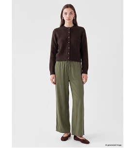 LCW Modest Yeşil Beli Lastikli Modal Karışımlı Kadın Pantolon
