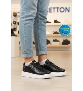United Colors Of Benetton Beyaz Bağcıklı Cilt Unisex Spor Ayakkabı BNI-12098 G