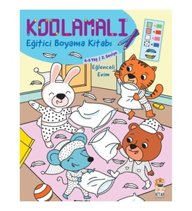 Kodlamalı Eğitici Boyama Kitabı - Eğlenceli Evim