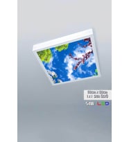 1x1-tekli-60x60-tavana Yapışık Led Panel-54w-sıva Üstü Avize-kolay Montaj-baharlı- Led
