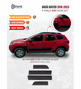 Dacia Duster 2018-2024 Uyumlu Dodik Seti 4 Parça DÜZ (Baskısız)
