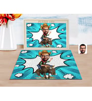 BK Gift Kişiye Özel Rodeo Karikatürlü 1000 Parça Profesyonel Puzzle-1