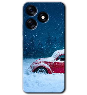 Tecno Spark 10 Pro Kılıf HD Desen Baskılı Kılıf - Karlı Vosvos