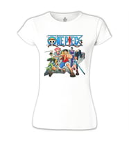 One Piece 2 Beyaz Bayan Tshirt