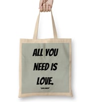 John Lennon Quote Bez Çanta Uzun Saplı