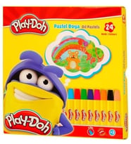 PLAY DOH 24 RENK ÇANTALI PASTEL BOYA