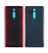 Xiaomi Mi 9T Logolu Pil Kapağı - Lens Hariç (Kırmızı)